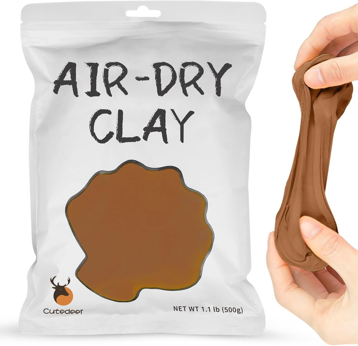 Brown Air Dry Clay, 1.1 lb, view 2