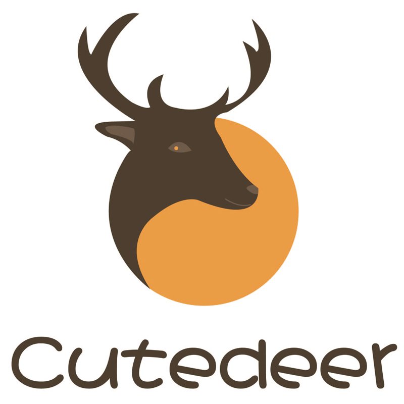 The Cutedeer deer mark with antlers
