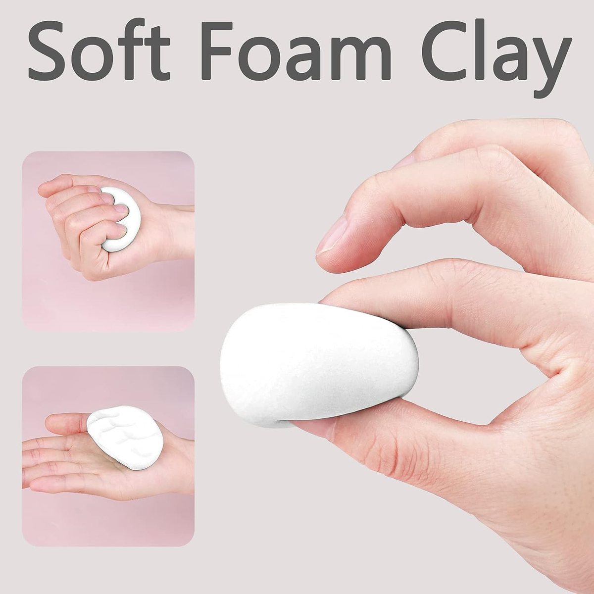 White Air Dry Clay Tub, 3.3 lb, view 3